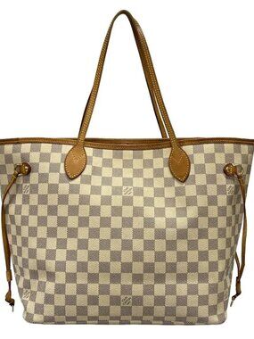 LOUIS VUITTON Neverfull MM N51107 Azur Damier SD2130 Tote Bag Damier Canvas